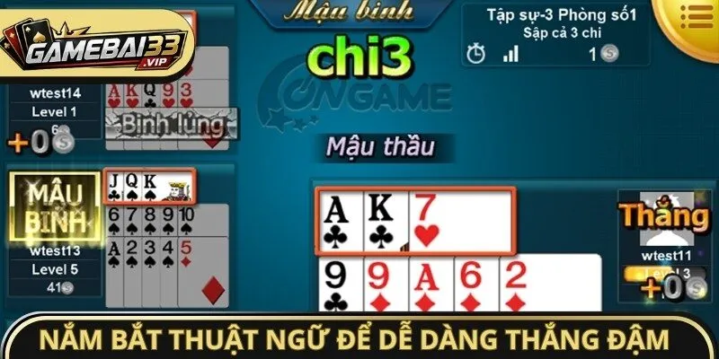 Nắm bắt thuật ngữ Mậu Binh để dễ dàng thắng đậm
